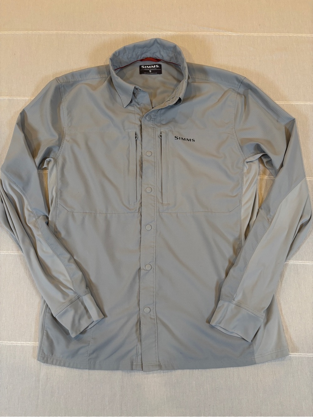 Simms Men’s Fishing Shirt – UPF Performance Long Sleeve Button Front